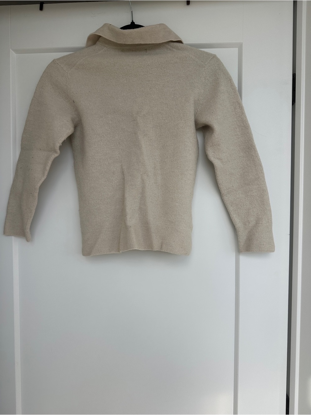 Cream Collared Knit Pullover - Picture 2 of 2